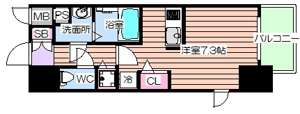 【間取り】 | プレサンスタワー北浜