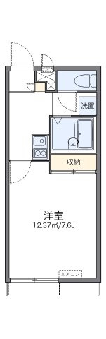 レオパレスアメイシャの間取り