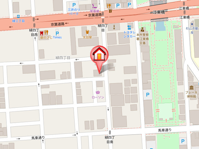 ウィング高尾の地図
