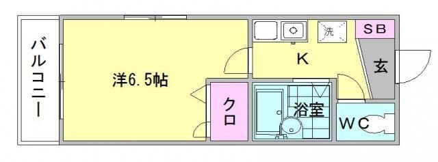 スライビング冷泉の間取り