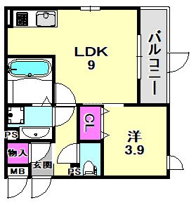 SHINKOBE COLNの間取り