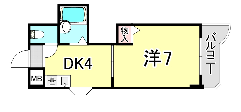 ジュネス南塚口の間取り