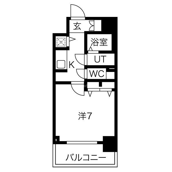 ジアコスモ江戸堀パークフロントの間取り