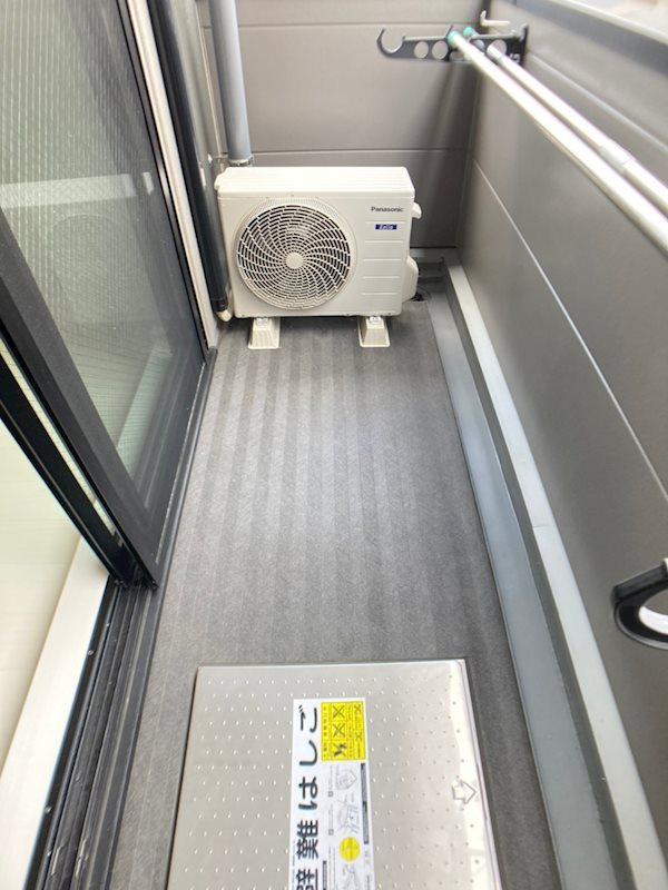 JINO新町のバルコニー