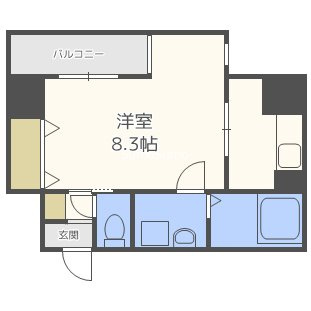 エステムコート心斎橋EASTⅢエクシードの間取り