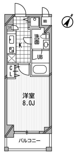 アーデン京町堀ウエストの間取り