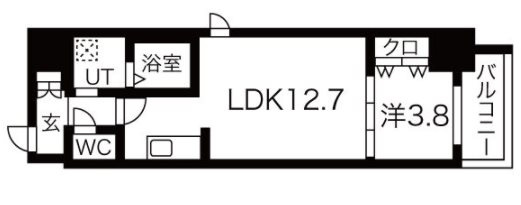ラクラス堺筋本町の間取り