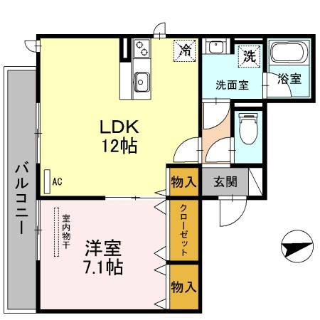 リジェール夙川の間取り