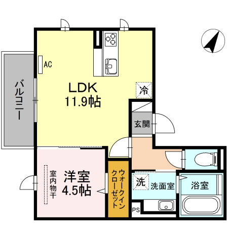 D-room博多駅南 弐番館の間取り
