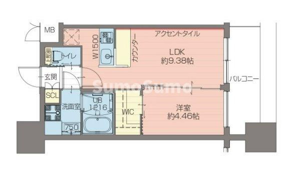 プレジオ難波EUROの間取り