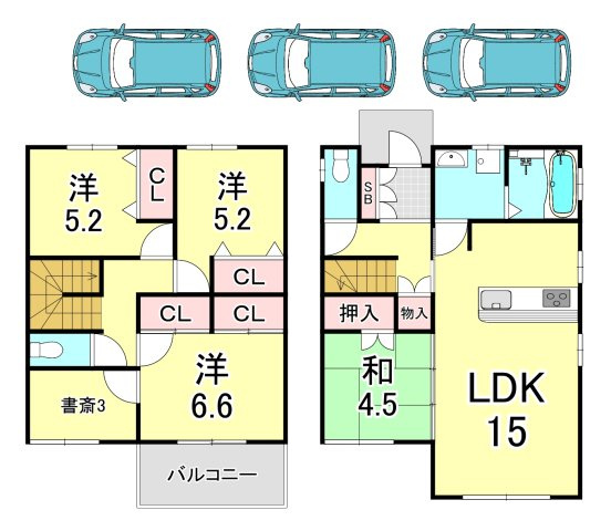 ヒューゲル夙川の間取り