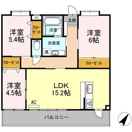 風河の間取り