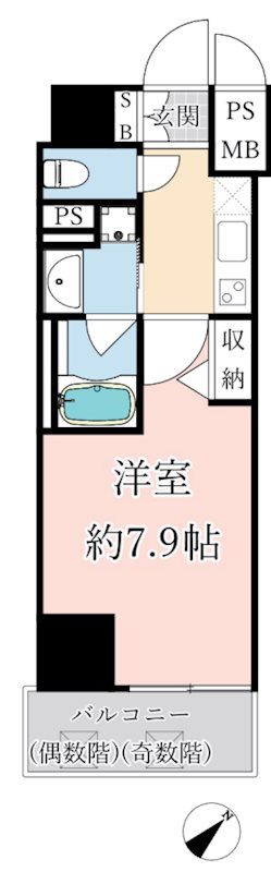 アルファレガロ神戸元町の間取り