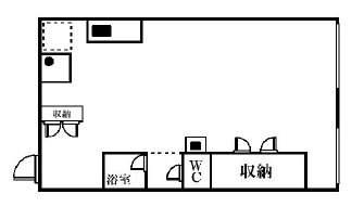 難波マンションの間取り