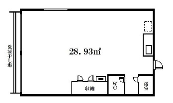 難波マンションの間取り
