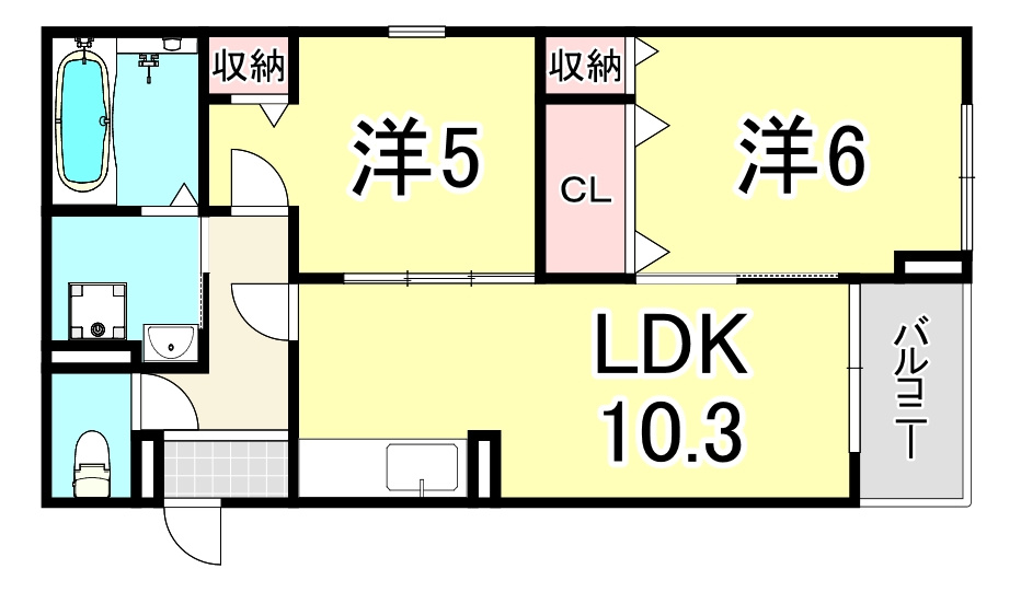 ヒカルサ西宮浜甲子園サウスの間取り