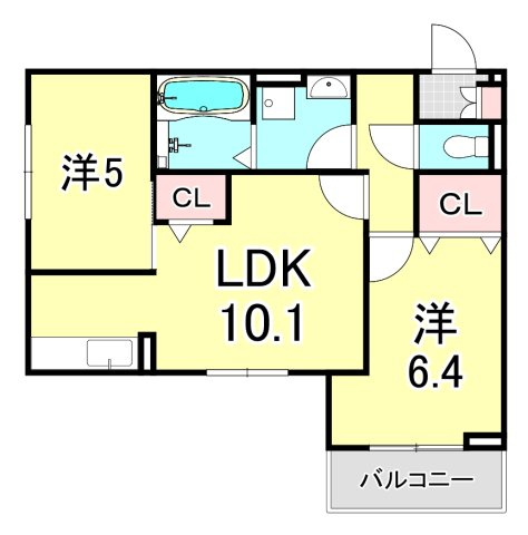 ヒカルサ西宮浜甲子園サウスの間取り