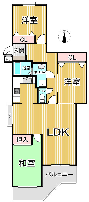 エスポア名東の間取り