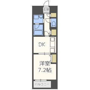 パークキューブ北浜の間取り