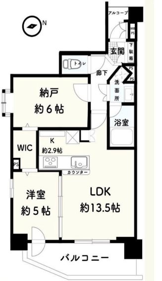 ワコーレ神戸元町マークスの間取り