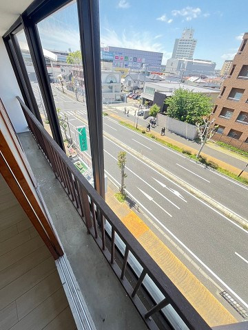 枝川ハイツのバルコニー