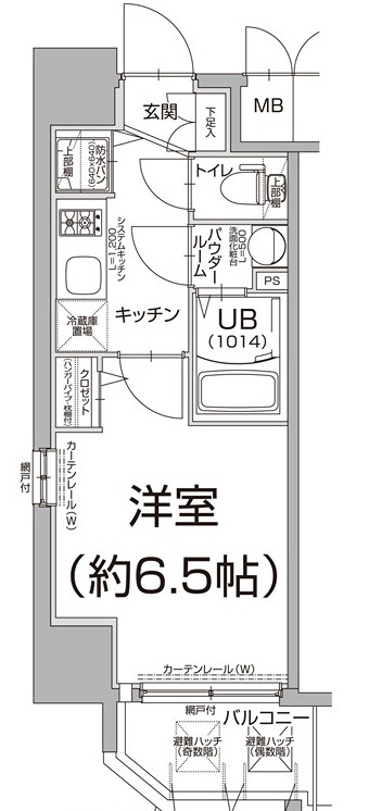 エスリード難波セントラルの間取り
