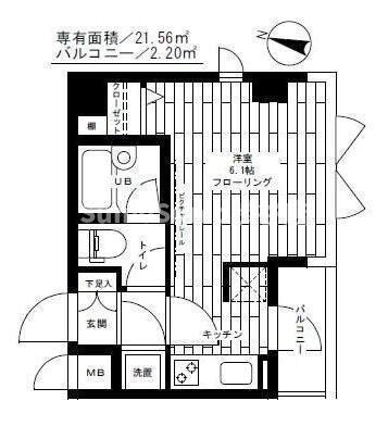 ステージファースト恵比寿東の間取り