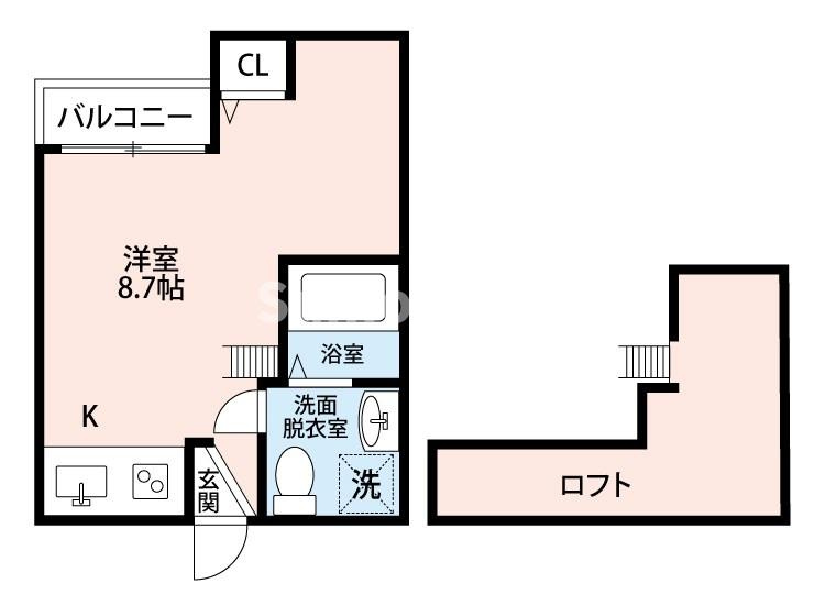 A-style唐人町の間取り