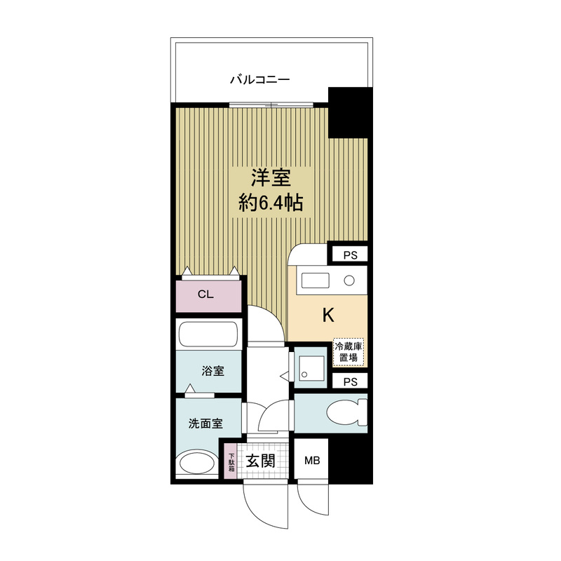 レジディア天神橋の間取り