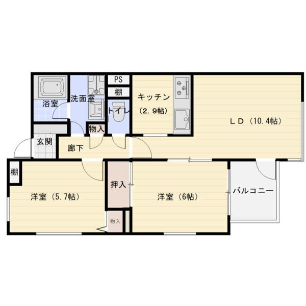 フォルム甲南町の間取り