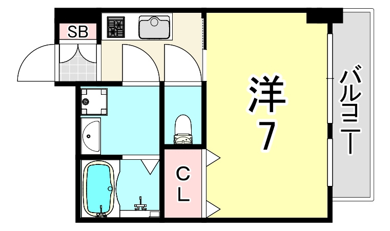 フォーリアライズ昭和南通Ⅱの間取り