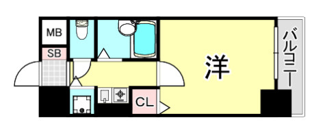 リーガル西長堀の間取り