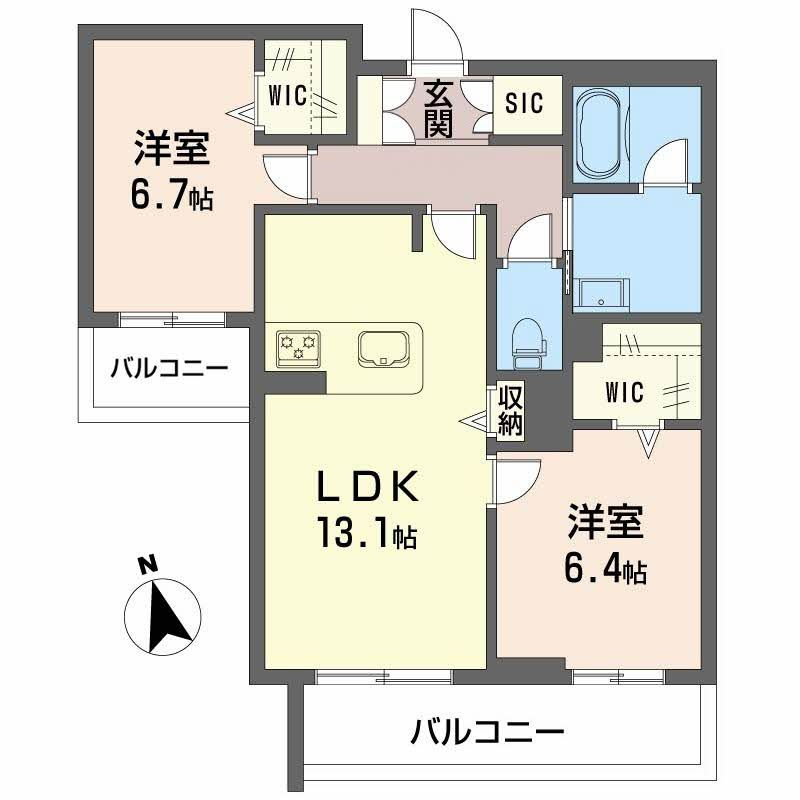 ハワード コートの間取り
