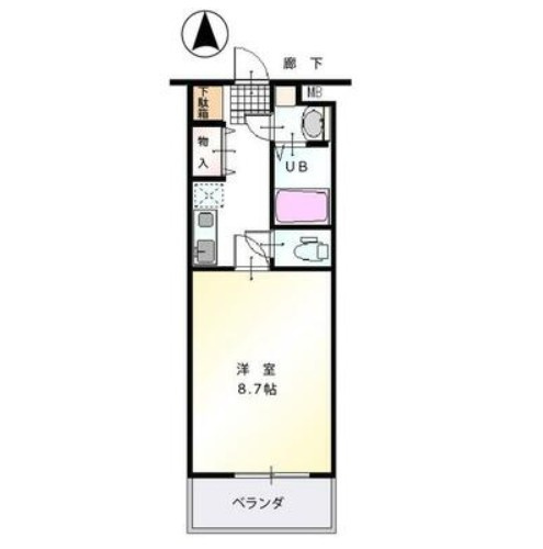エメサンルーナの間取り