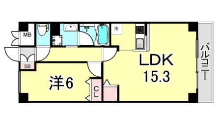 MINT甲子園三番町の間取り