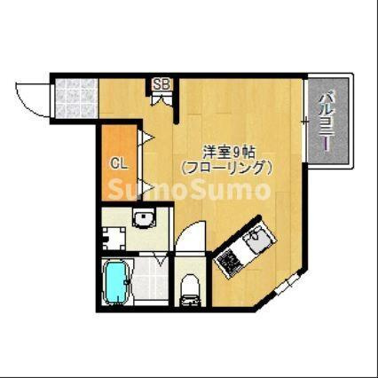 アマン下山門Ｂ棟の間取り