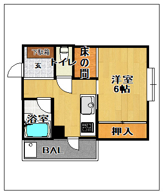 ベルデマール姪浜の間取り