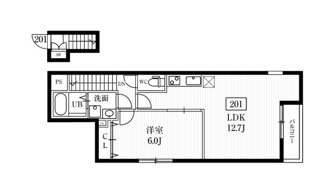 【間取り】 | ミハス要町Ⅱ