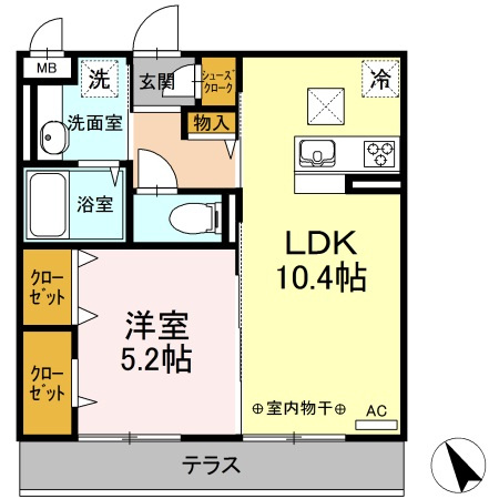 BLESS港南上大岡 A棟の間取り