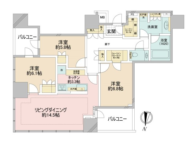 【間取り】 | ザ・パークハウス白金二丁目タワー