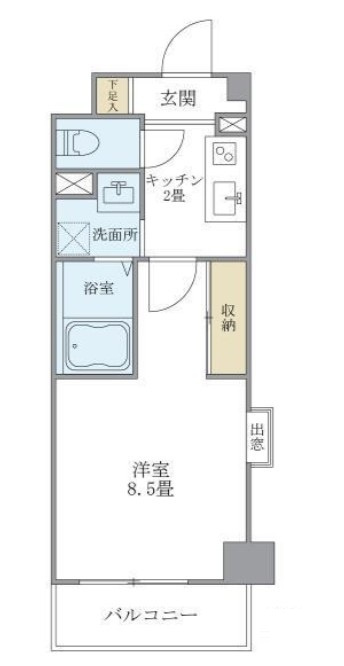 ドミール平和台の間取り|間取りです。