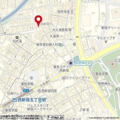 【地図】 | プレール・ドゥーク西新宿Ⅱ