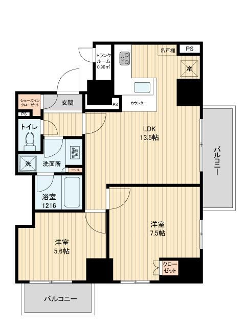 ＨＦ田端レジデンスの間取り