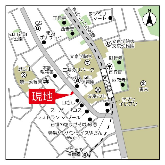 ＧＲＡＮＳＩＴＥ東大前の地図