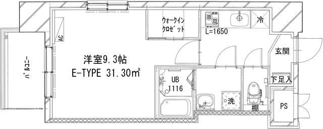 グランメール八王子の間取り