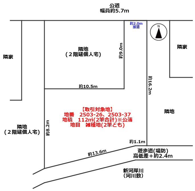 さくら堤団地内の土地分譲の土地図|奥まった場所だからこそ、得られる個の空間、風と光が降り注ぐ土地です
