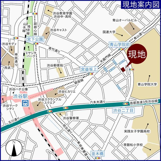 ファミール表参道ベルファースの地図|周辺地図