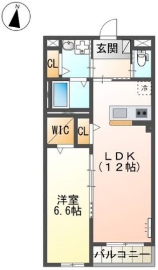 レヴメゾン神山六番館の間取り