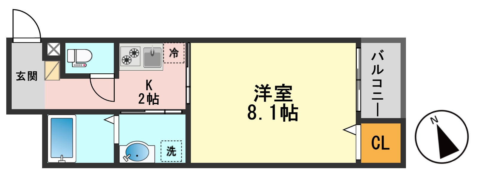 SOLASIA LUFURA KANAMACHIの間取り