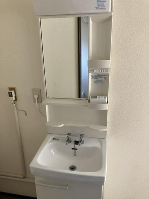 【洗面所】 | サンハイツ（川越） | 脱衣スペースもあります